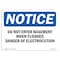 Signmission OSHA Notice Sign, 5" Height, 7" Width, Do Not Enter Basement When Flooded Danger Sign, Landscape OS-NS-D-57-L-11168 - alternate 1